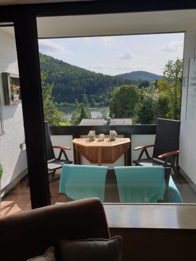 Ferienwohnung Zeitlos, gigantischer Seeblick, WLAN, Kamin, gerne mit Hund Winterberg Exterior foto
