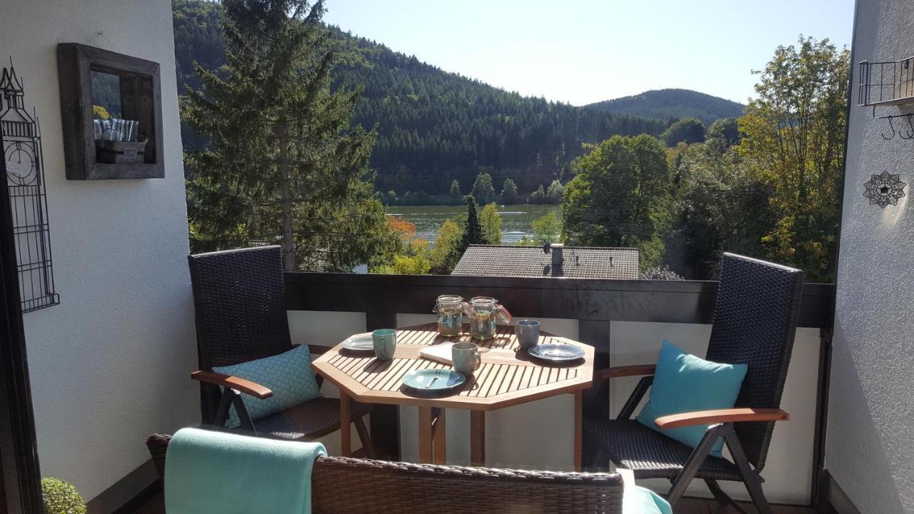 Ferienwohnung Zeitlos, gigantischer Seeblick, WLAN, Kamin, gerne mit Hund Winterberg Exterior foto